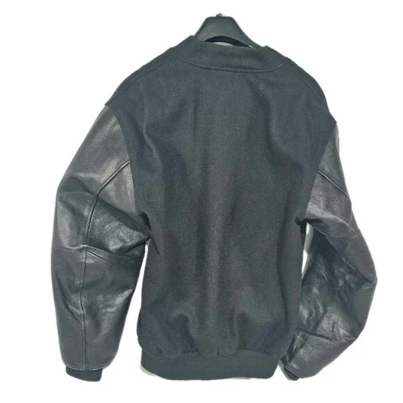 Harley Davidson Jacket Mens Leather/Wool Blend Varsity Jacket Sz S (runs big) - Picture 3 of 7